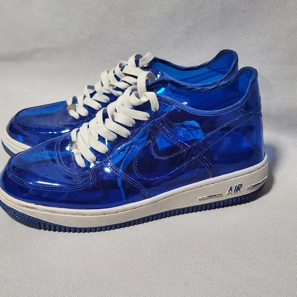 Nike Air Force 1 Low Translucent Blue White 630125-043 Mens 9.5 Vintage 2000